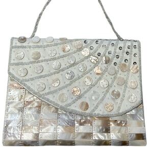 Mad by Design Sea Cove Mother of Pearl Clutch Bag